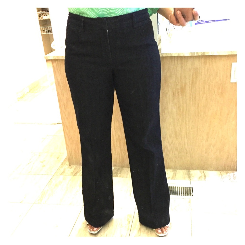 Wide leg summer jeans dark blue Madison size 8